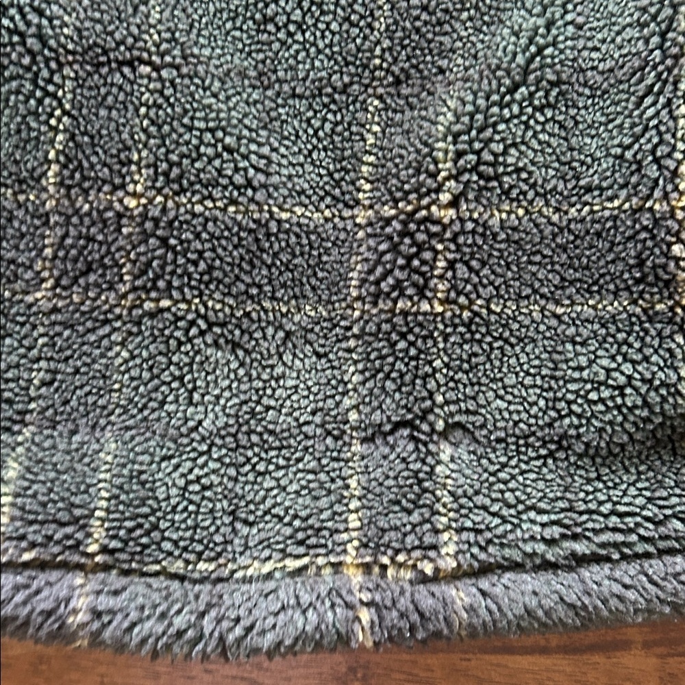 Womens Woolrich plaid half zip made in USA pullover dark green fleece size small - Picture 2 of 10